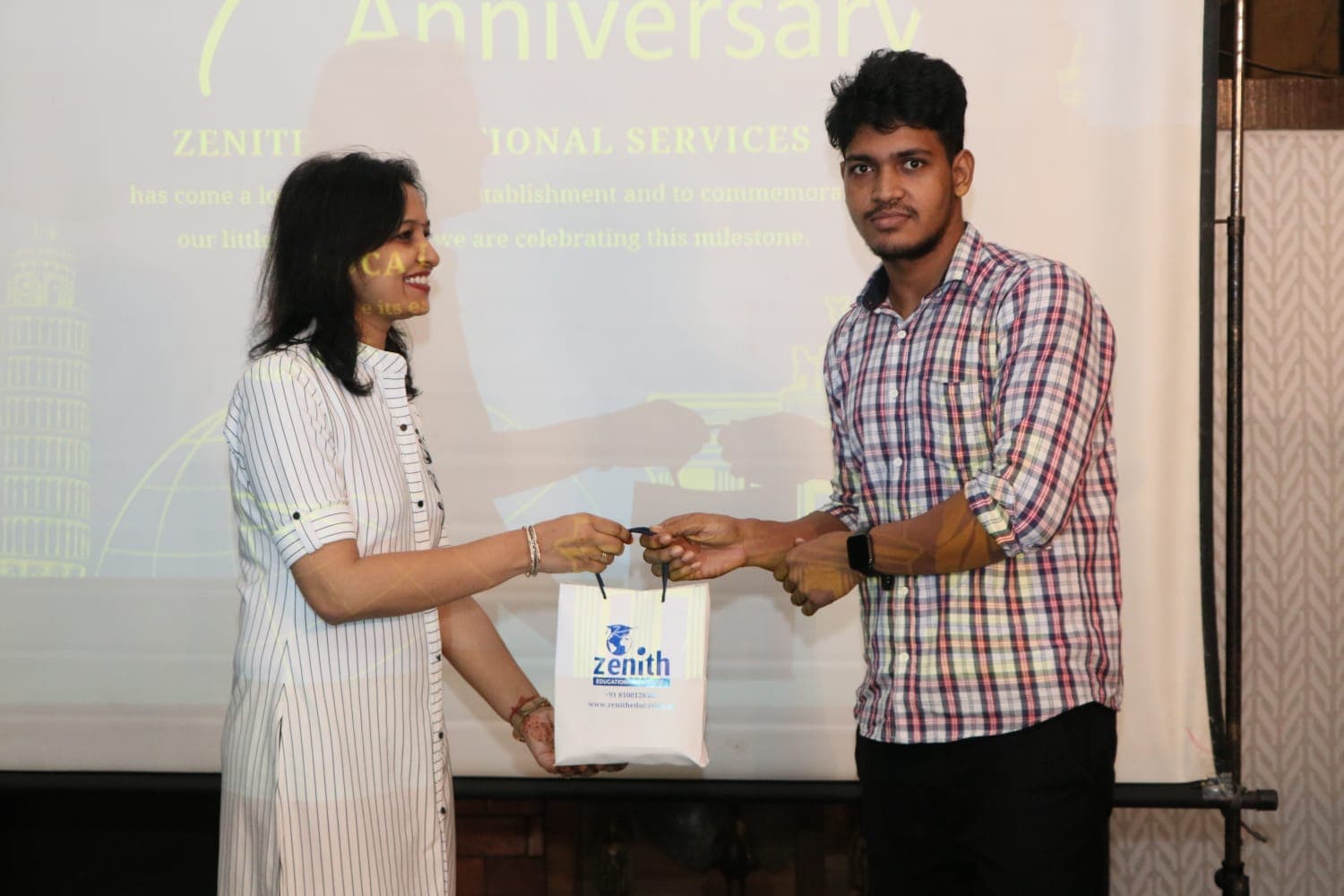 Student honoured at Zenith's anniversary celebration